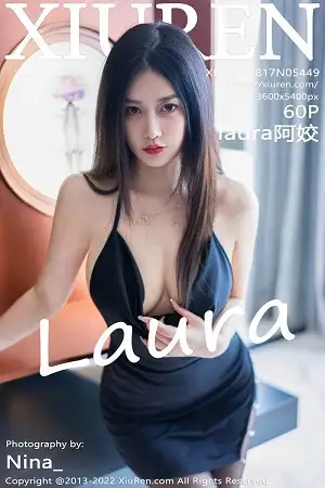 [XiuRen秀人网]No.5449_模特laura阿姣私房浴室黑色吊带连衣短裙配超薄黑丝诱惑写真60P
