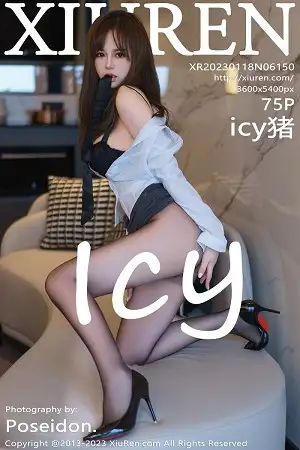 [XiuRen秀人网]No.6150_模特icy猪性感白T配黑短裙露黑色蕾丝内衣秀凹凸身材诱惑写真75P
