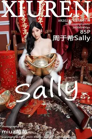 [XiuRen秀人网]No.6174_女神周于希Sally新春主题低胸服饰配超薄黑丝秀完美身材诱惑写真85P