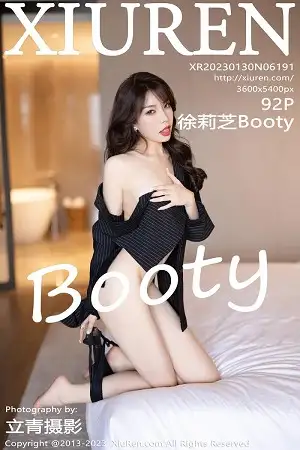 [XiuRen秀人网]No.6191_女神徐莉芝Booty黑色条纹上衣配圆点黑丝秀曼妙身姿诱惑写真92P