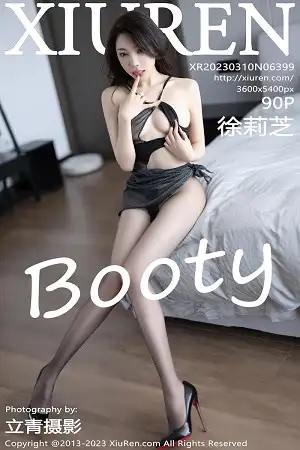 [XiuRen秀人网]No.6399_女神徐莉芝Booty脱黑色服饰露性感黑色轻透薄纱内衣诱惑写真90P