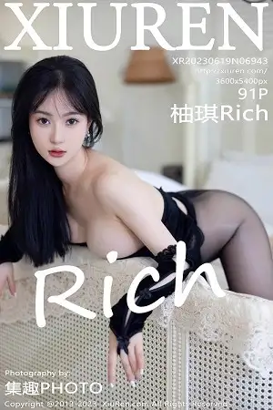 [XiuRen秀人网]No.6943_模特柚琪Rich性感黑色露肩服饰配超薄黑丝秀曼妙身姿诱惑写真91P