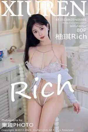 [XiuRen秀人网]No.6995_模特柚琪Rich性格白色蕾丝内衣配超薄肉丝秀曼妙身姿诱惑写真80P