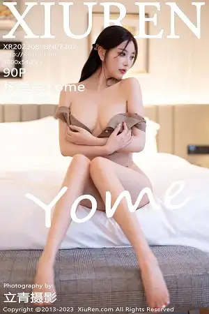 [XiuRen秀人网]No.7202_女神杨晨晨Yome杏色短裙套装露粉色内衣配超薄黑丝诱惑写真90P