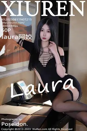 [XiuRen秀人网]No.7215_模特laura阿姣性感白T配黑色短裙露黑丝袜秀曼妙身姿诱惑写真60P