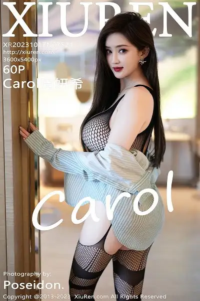 [XiuRen秀人网]No.7521_女神Carol周妍希黑色网格情趣服配黑丝网袜秀丰满身材诱惑写真60P