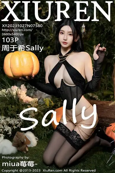 [XiuRen秀人网]No.7580_女神周于希Sally万圣节主题性感黑色情趣服秀惹火身材诱惑写真103P