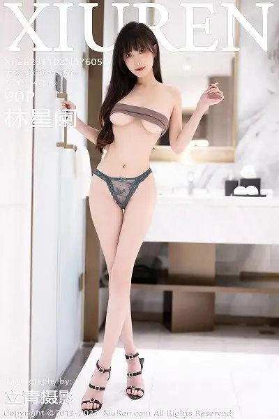 [XiuRen秀人网]No.7605_模特林星阑性感白色带图案旗袍露性感内衣秀曼妙身姿诱惑写真90P