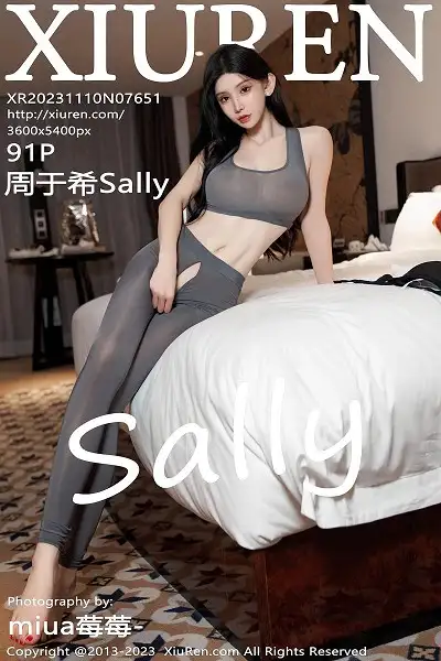 [XiuRen秀人网]No.7651_女神周于希Sally酒店场景性感灰色健身服紧身秀完美身材诱惑写真91P