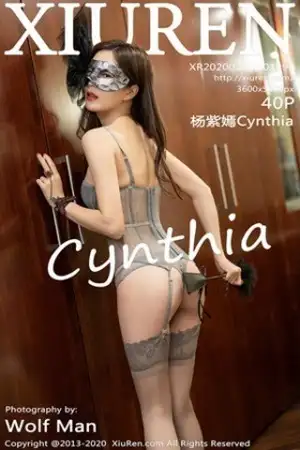 [XiuRen秀人网]No.1996_嫩模杨紫嫣Cynthia私房蒙面情趣蕾丝内衣配吊带丝袜魅惑写真40P