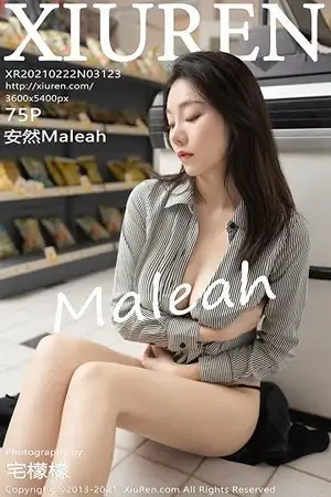 [XiuRen秀人网]No.3123_嫩模安然Maleah便利店职员主题脱条纹衬衫露蕾丝内衣完美诱惑写真75P