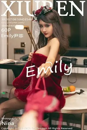 [XiuRen秀人网]No.3548_女神Emily尹菲澳门旅拍猩红贵妇装束半脱露翘臀撩人诱惑写真60P