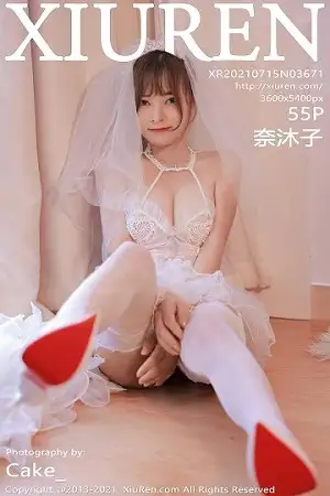 [XiuRen秀人网]No.3671_模特奈沐子唯美婚纱主题私房情趣服饰配蕾丝吊袜惹火诱惑写真55P