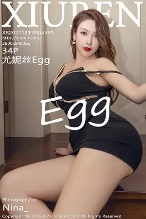 [XiuRen秀人网]No.4351_女神Egg_尤妮丝私房黑色低胸服饰配情趣内裤秀丰乳肥臀诱惑写真34P