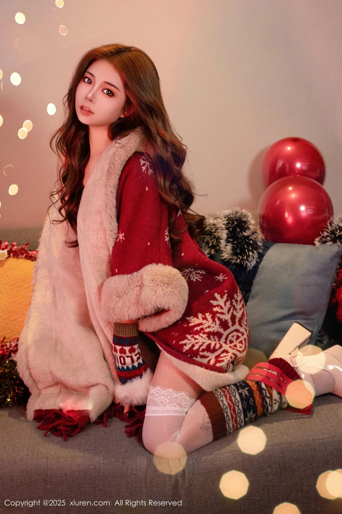 2kmn.vip_[XiuRen秀人网]No.9789_模特沐娜娜新年主题性感情趣内衣配白丝袜秀惹火身材诱惑写真88P