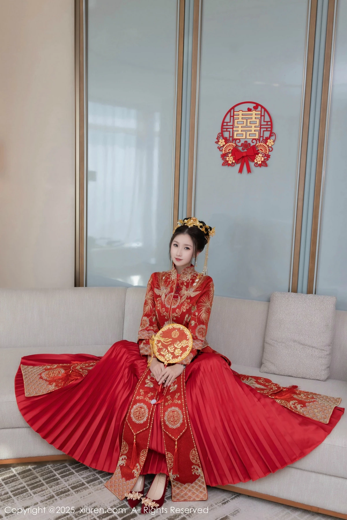 2kmn.vip_[XiuRen秀人网]No.9811_模特杏子Yada性感新娘装红色情趣内衣配超薄肉丝秀美腿诱惑写真84P