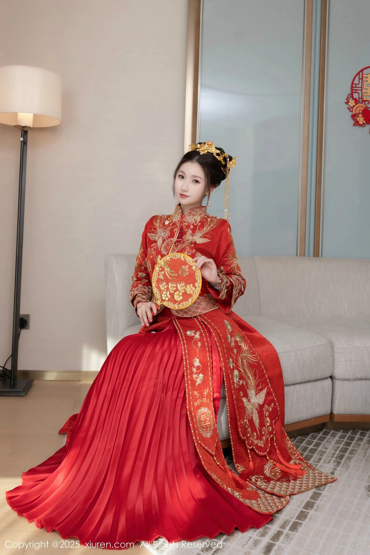 2kmn.vip_[XiuRen秀人网]No.9811_模特杏子Yada性感新娘装红色情趣内衣配超薄肉丝秀美腿诱惑写真84P