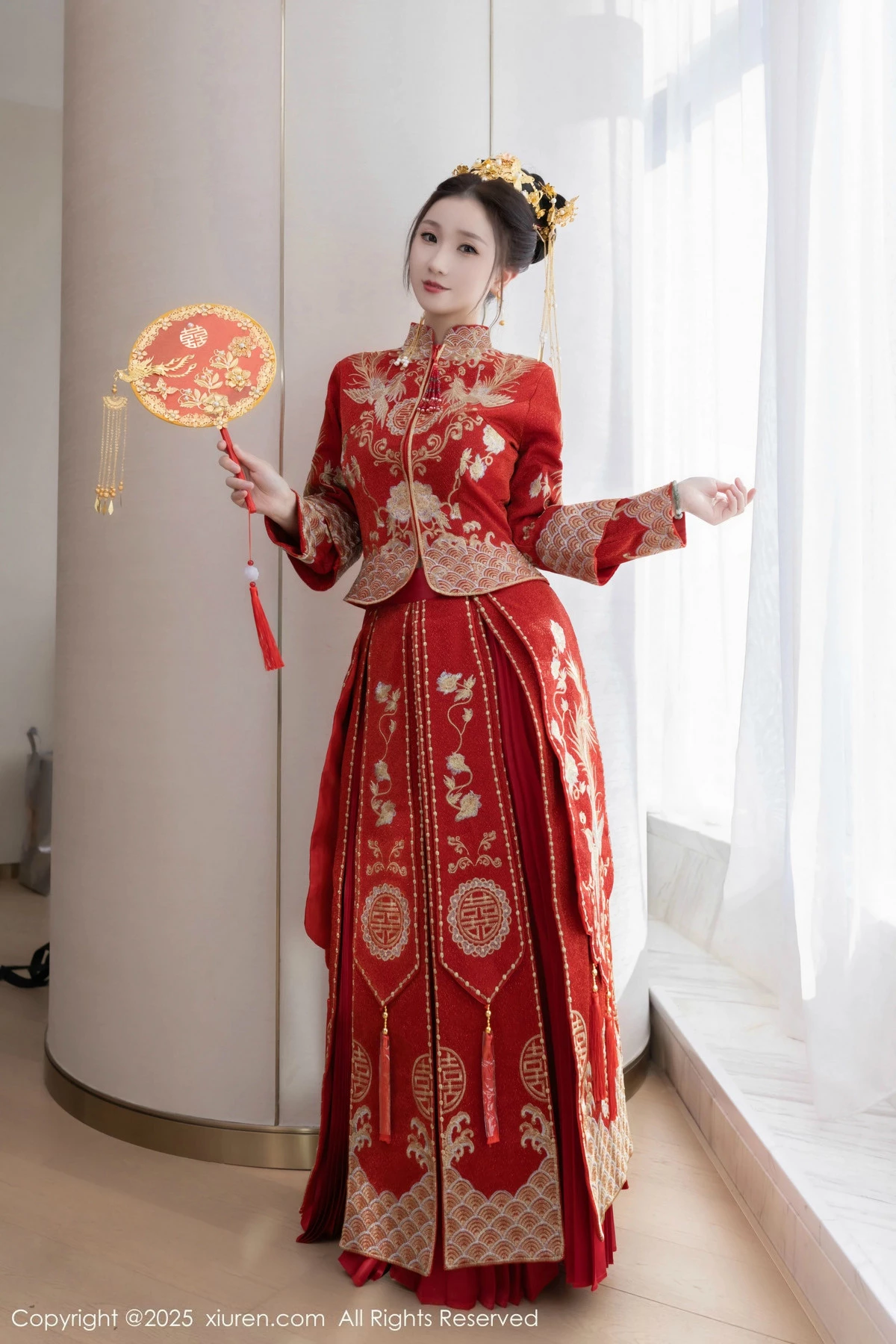 2kmn.vip_[XiuRen秀人网]No.9811_模特杏子Yada性感新娘装红色情趣内衣配超薄肉丝秀美腿诱惑写真84P