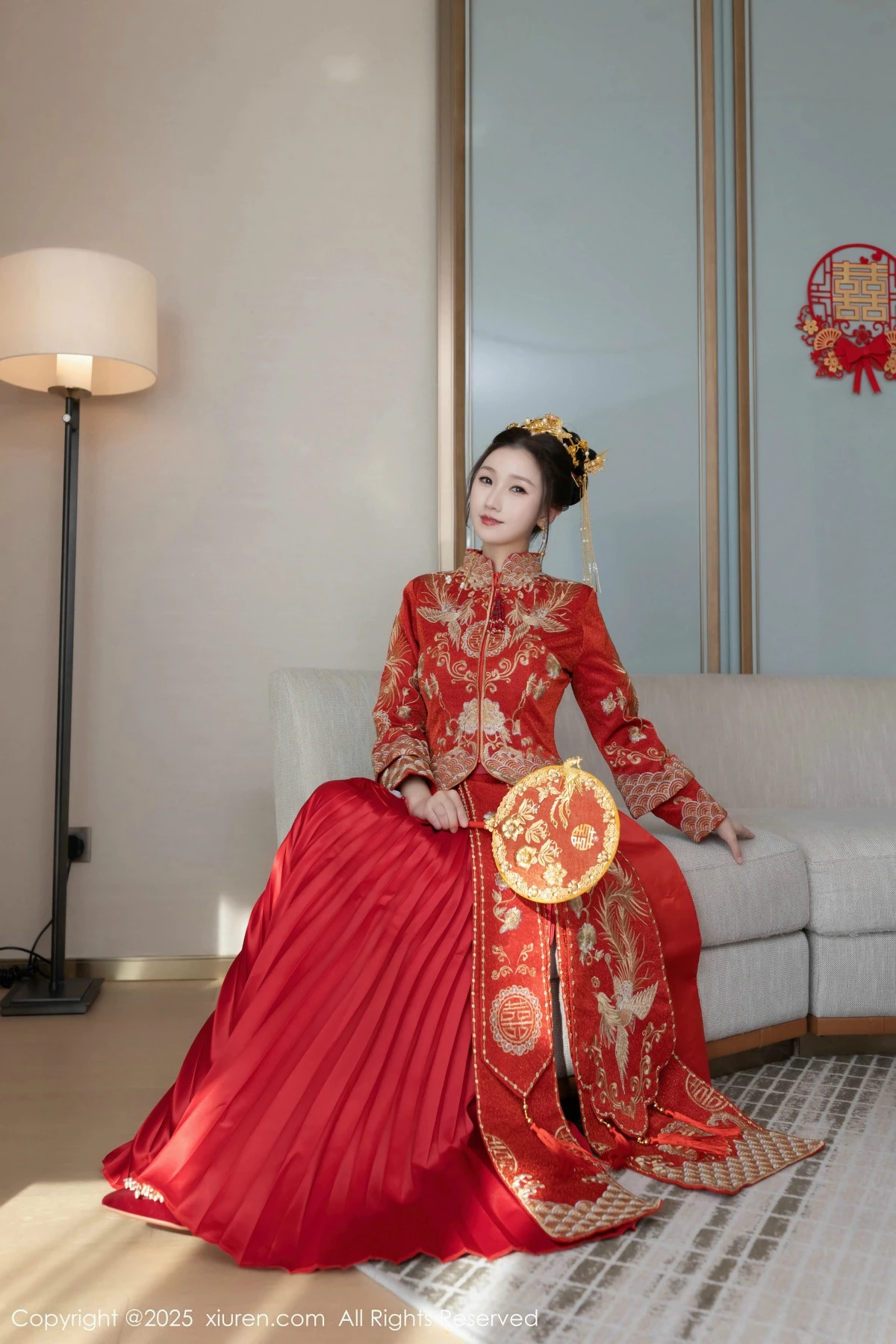 2kmn.vip_[XiuRen秀人网]No.9811_模特杏子Yada性感新娘装红色情趣内衣配超薄肉丝秀美腿诱惑写真84P