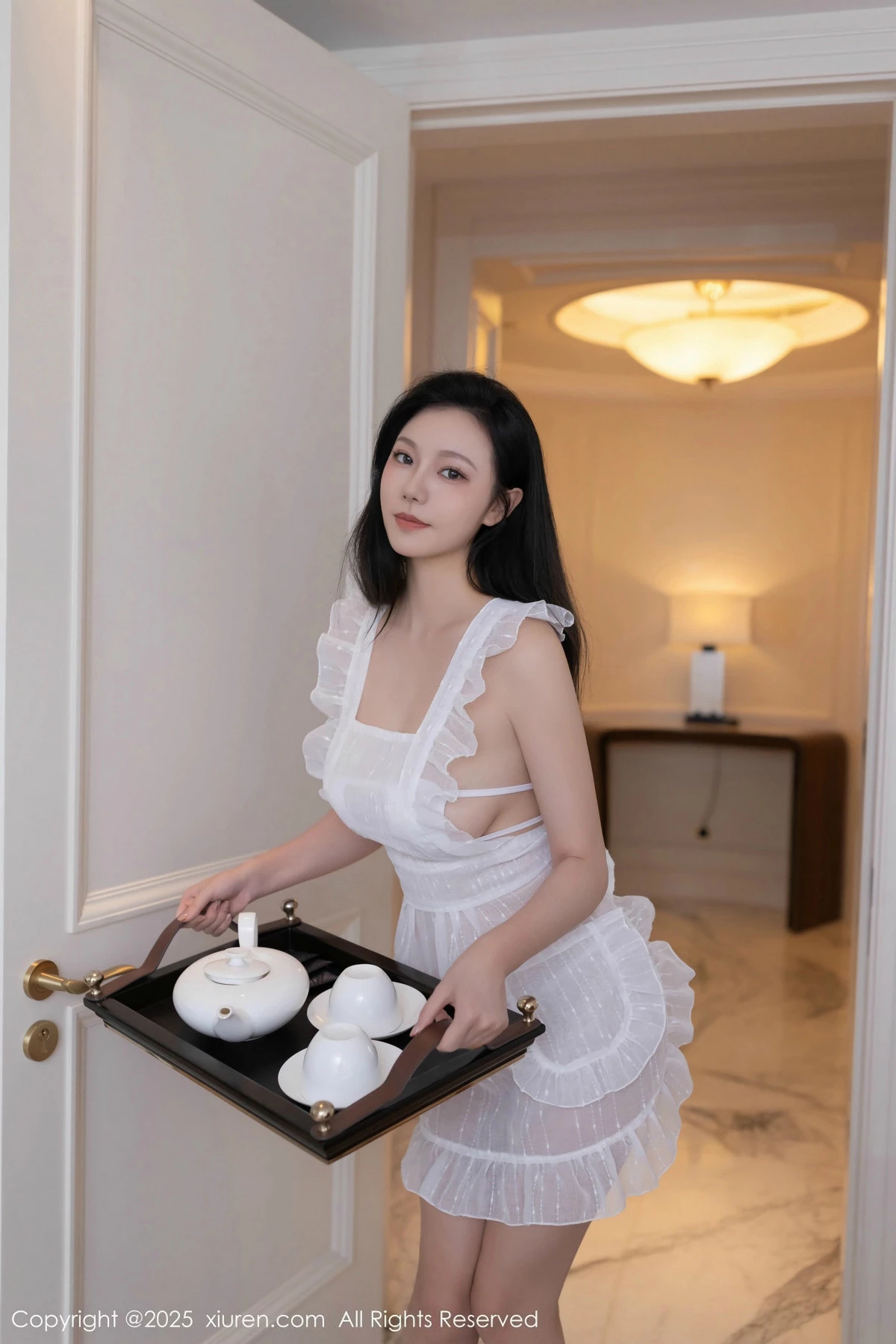 2kmn.vip_[XiuRen秀人网]No.9821_模特安然anran性感白色情趣女仆服露白色内衣秀曼妙身姿诱惑写真80P