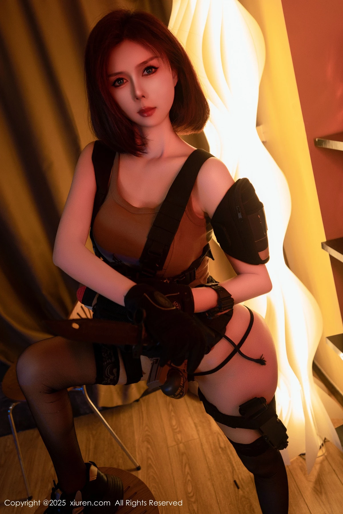 2kmn.vip_[XiuRen秀人网]No.9759_模特白芷yy性感美女战士装扮黑色内衣配黑丝袜秀曼妙身姿诱惑写真94P