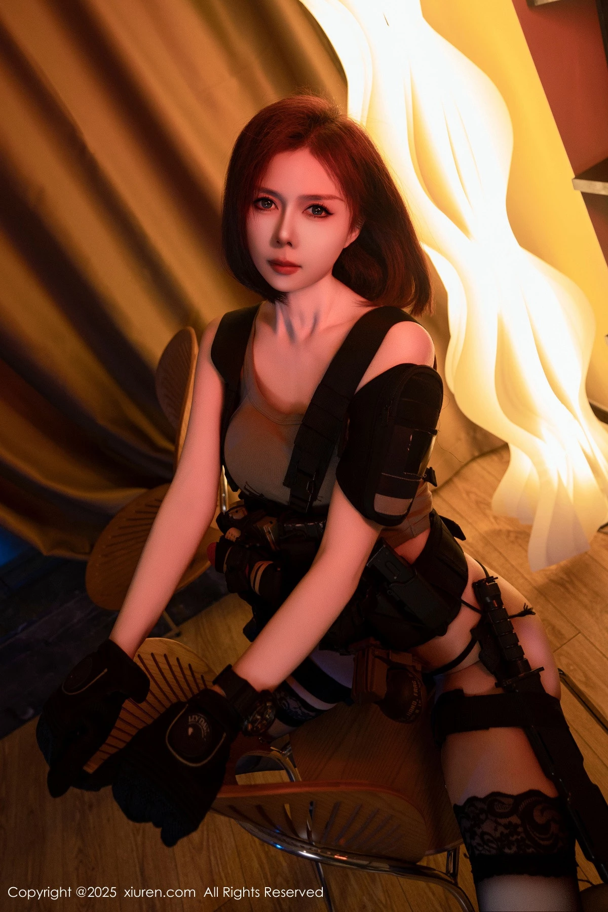 2kmn.vip_[XiuRen秀人网]No.9759_模特白芷yy性感美女战士装扮黑色内衣配黑丝袜秀曼妙身姿诱惑写真94P