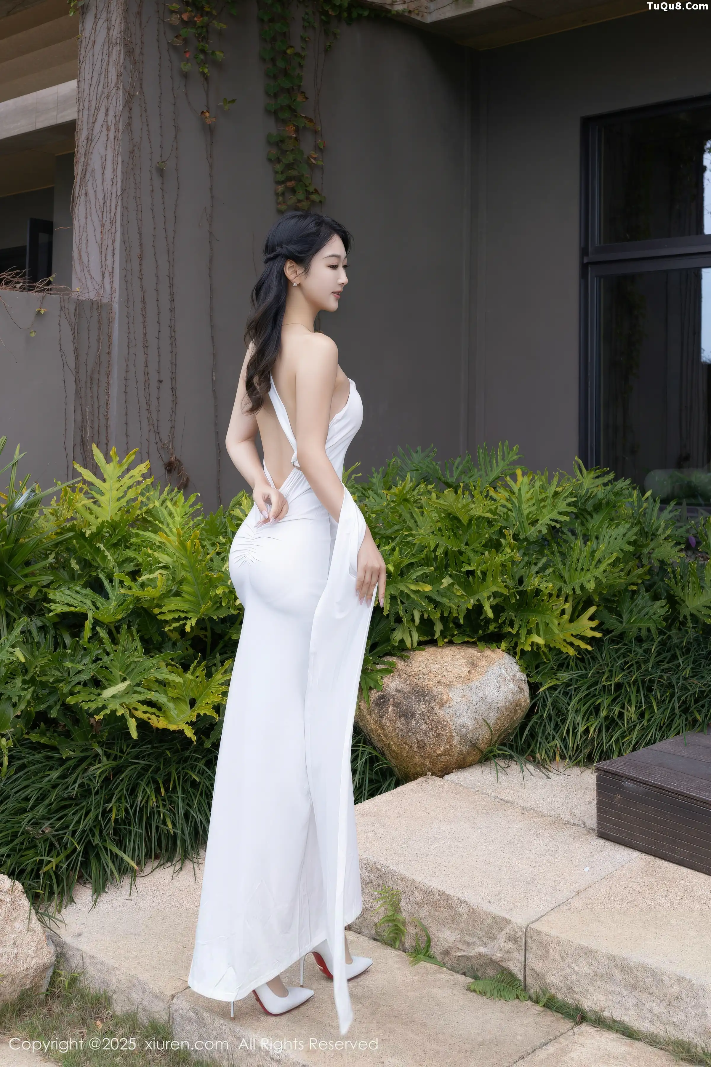 2kmn.vip_[XiuRen秀人网]No.11109_模特唐安琪性感白色长裙配超薄无内肉丝秀曼妙身姿撩人诱惑写真77P