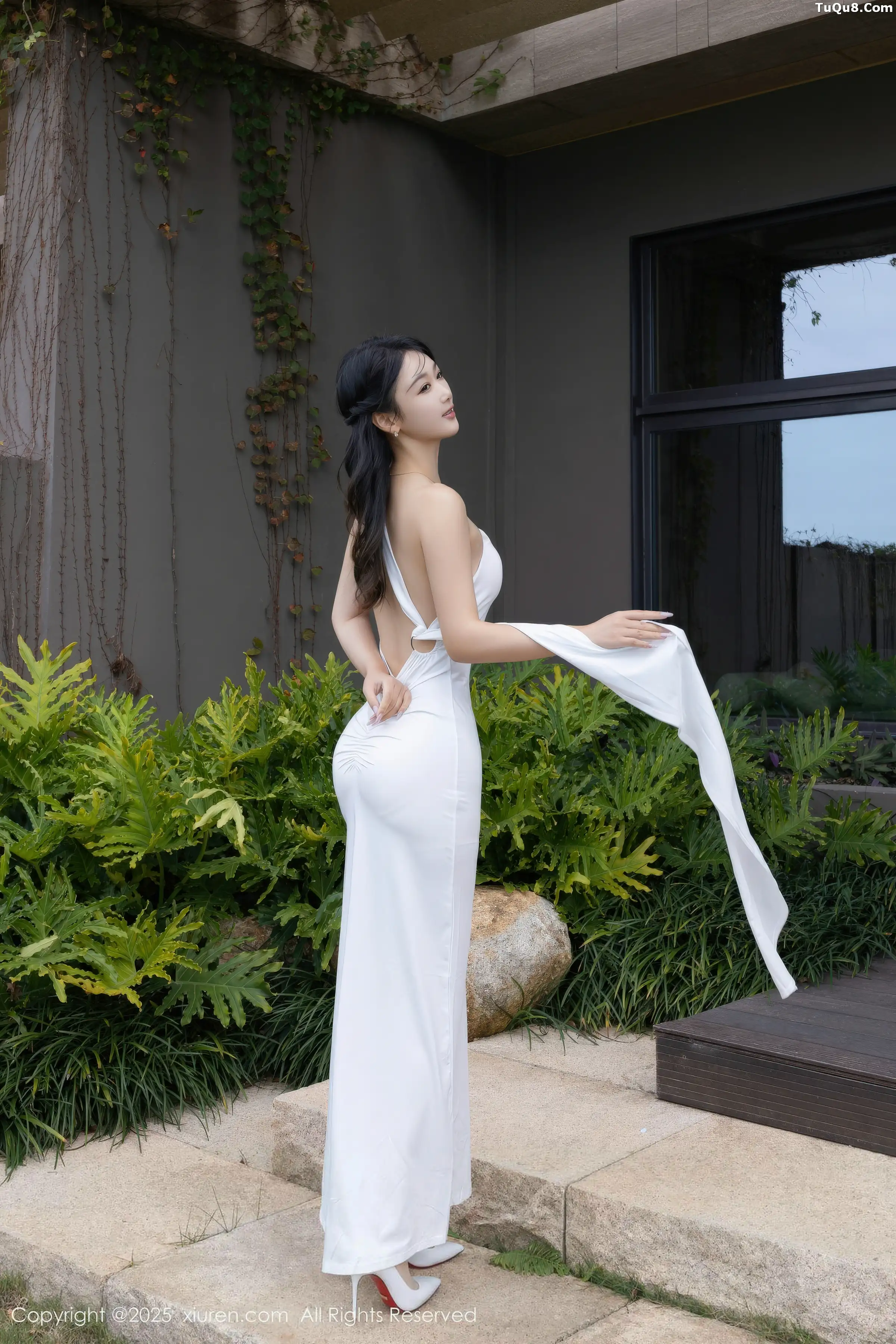 2kmn.vip_[XiuRen秀人网]No.11109_模特唐安琪性感白色长裙配超薄无内肉丝秀曼妙身姿撩人诱惑写真77P