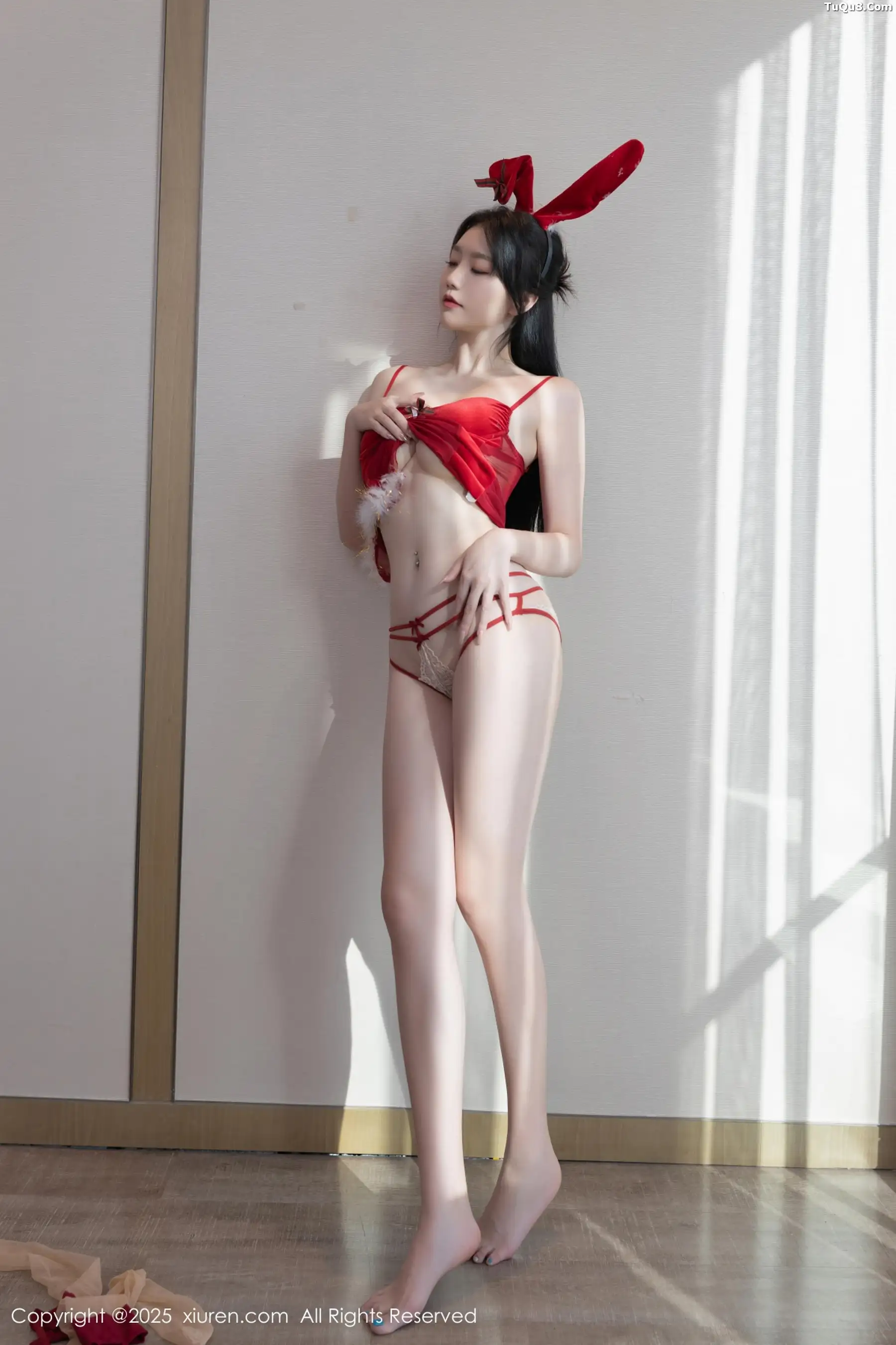 2kmn.vip_[XiuRen秀人网]No.11143_模特安然anran性感红色情趣服饰配超薄肉丝秀曼妙身姿诱惑写真76P