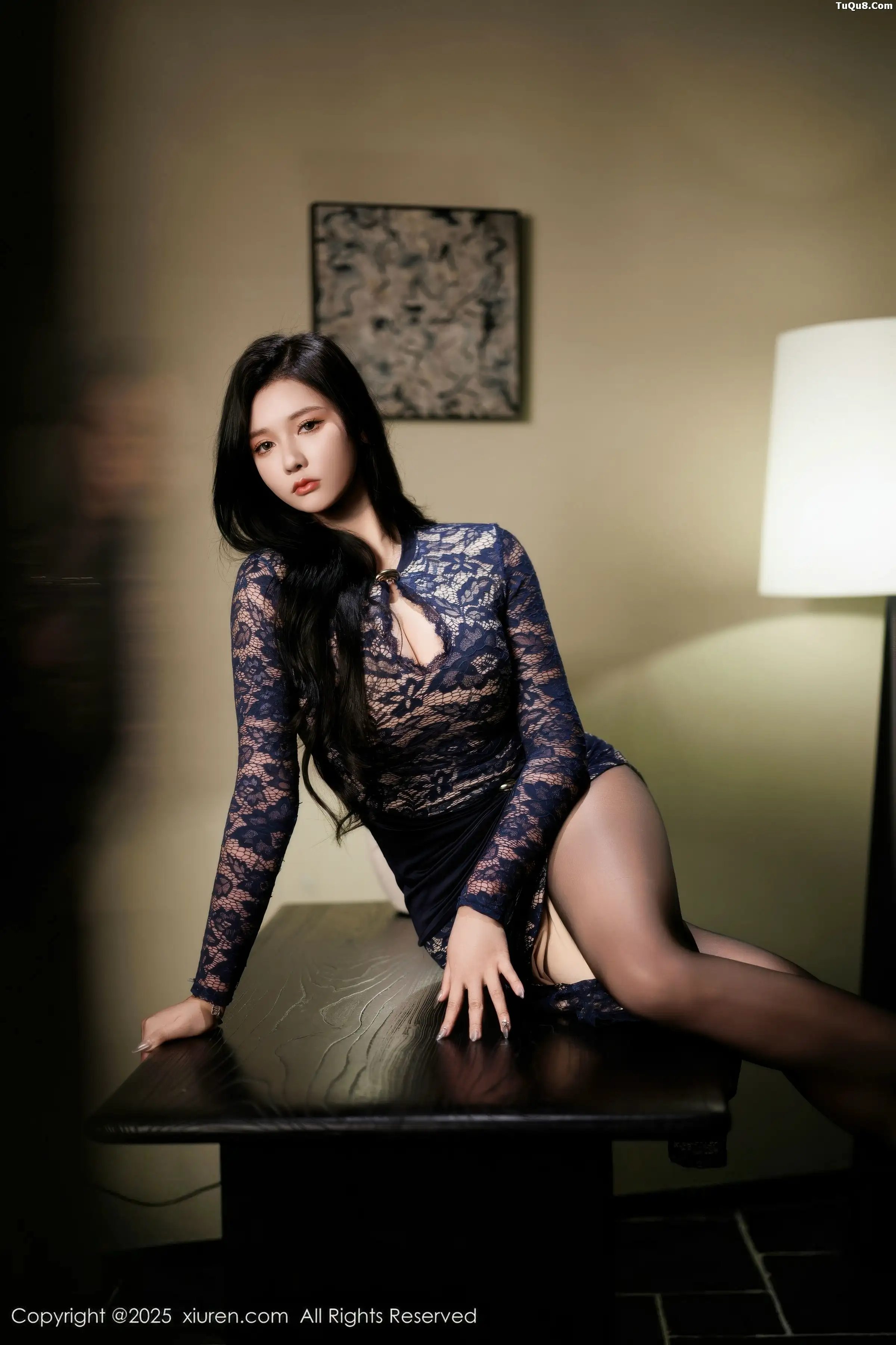 2kmn.vip_[XiuRen秀人网]No.11148_模特娜比性感蕾丝长裙露蓝色内衣配超薄黑丝秀凹凸身材诱惑写真82P