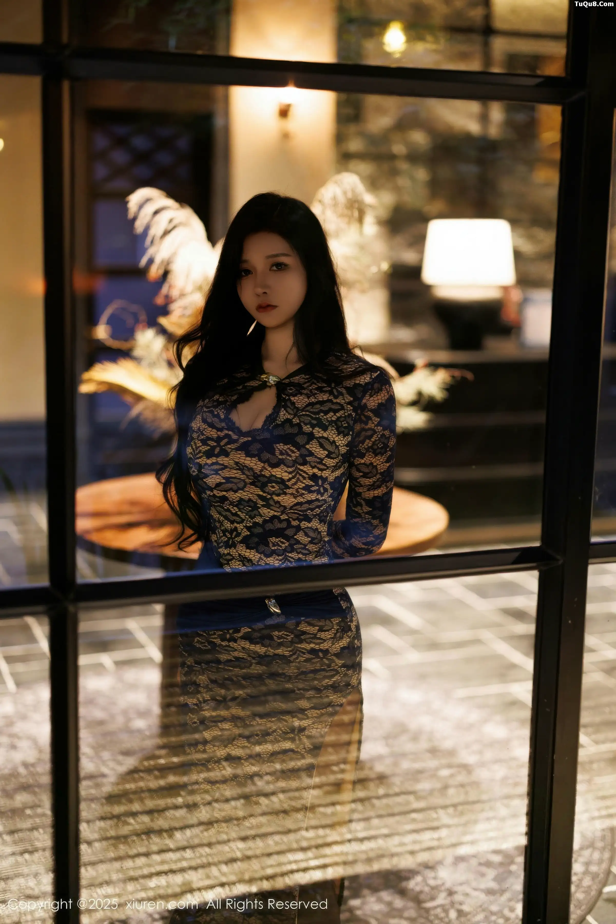 2kmn.vip_[XiuRen秀人网]No.11148_模特娜比性感蕾丝长裙露蓝色内衣配超薄黑丝秀凹凸身材诱惑写真82P