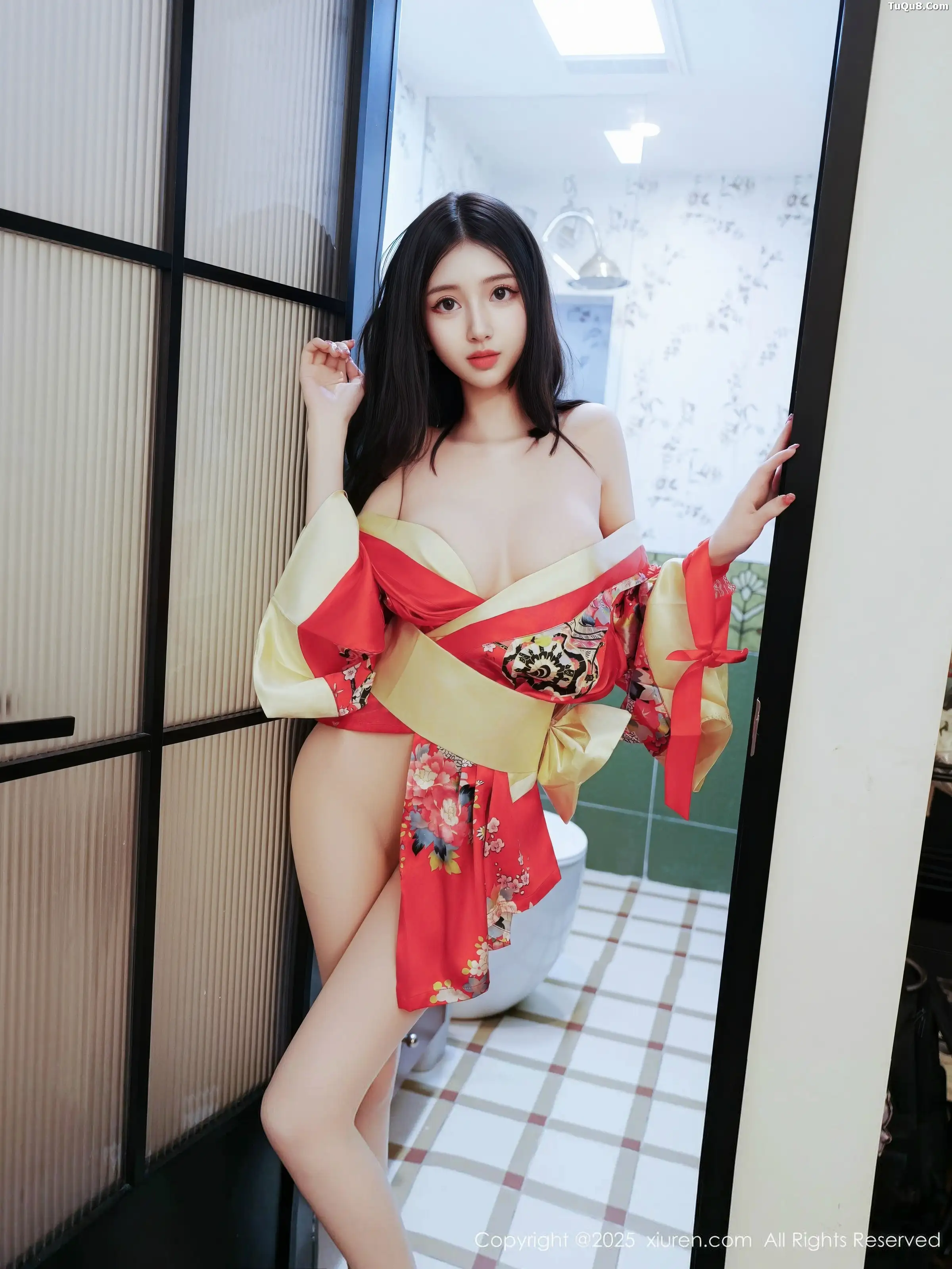 2kmn.vip_[XiuRen秀人网]No.11155_模特白小蝶性感红色连衣短裙配超薄白丝秀完美曲线撩人诱惑写真59P