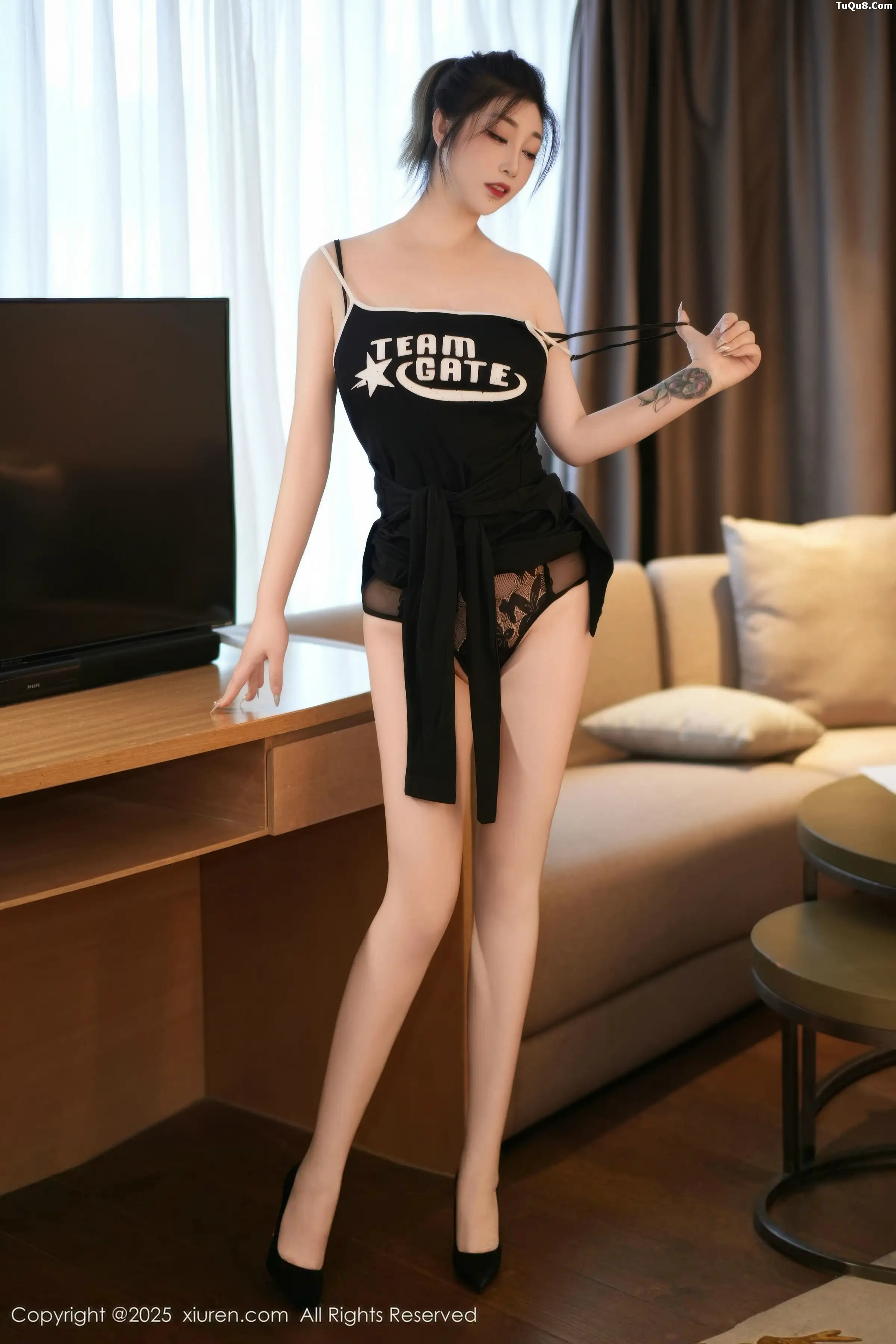 2kmn.vip_[XiuRen秀人网]No.11156_模特妲己_Toxic性感黑色情趣内衣配凉高跟秀丰腴身材诱惑写真75P