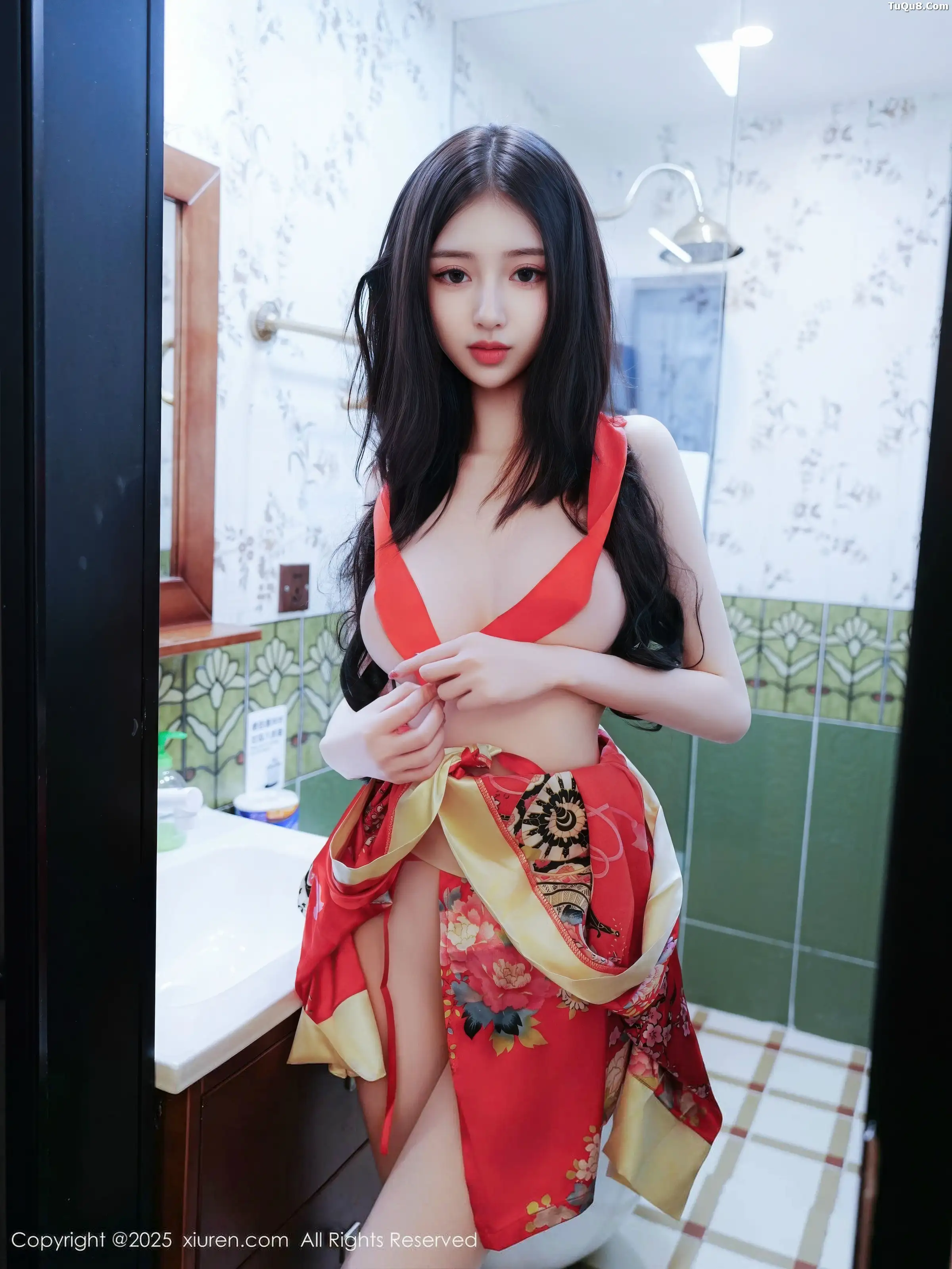 2kmn.vip_[XiuRen秀人网]No.11155_模特白小蝶性感红色连衣短裙配超薄白丝秀完美曲线撩人诱惑写真59P