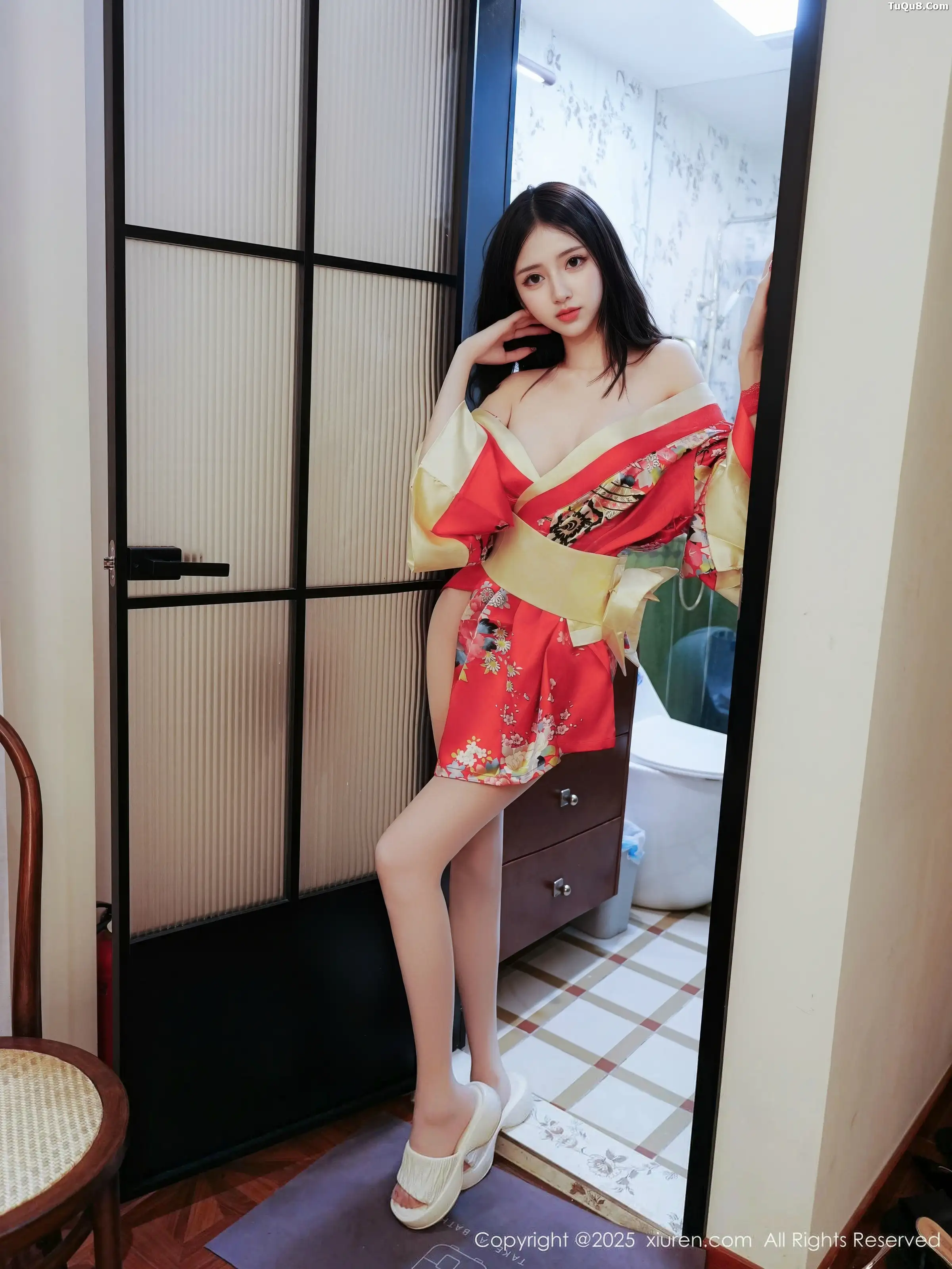 2kmn.vip_[XiuRen秀人网]No.11155_模特白小蝶性感红色连衣短裙配超薄白丝秀完美曲线撩人诱惑写真59P