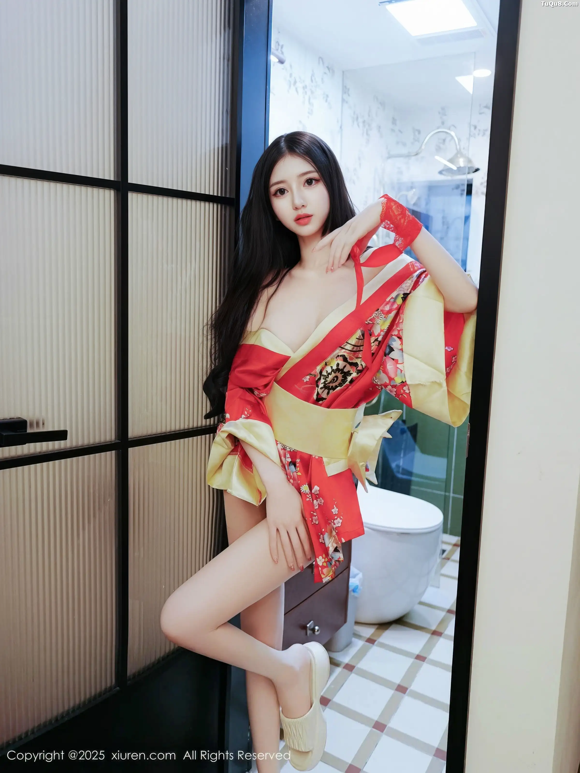 2kmn.vip_[XiuRen秀人网]No.11155_模特白小蝶性感红色连衣短裙配超薄白丝秀完美曲线撩人诱惑写真59P