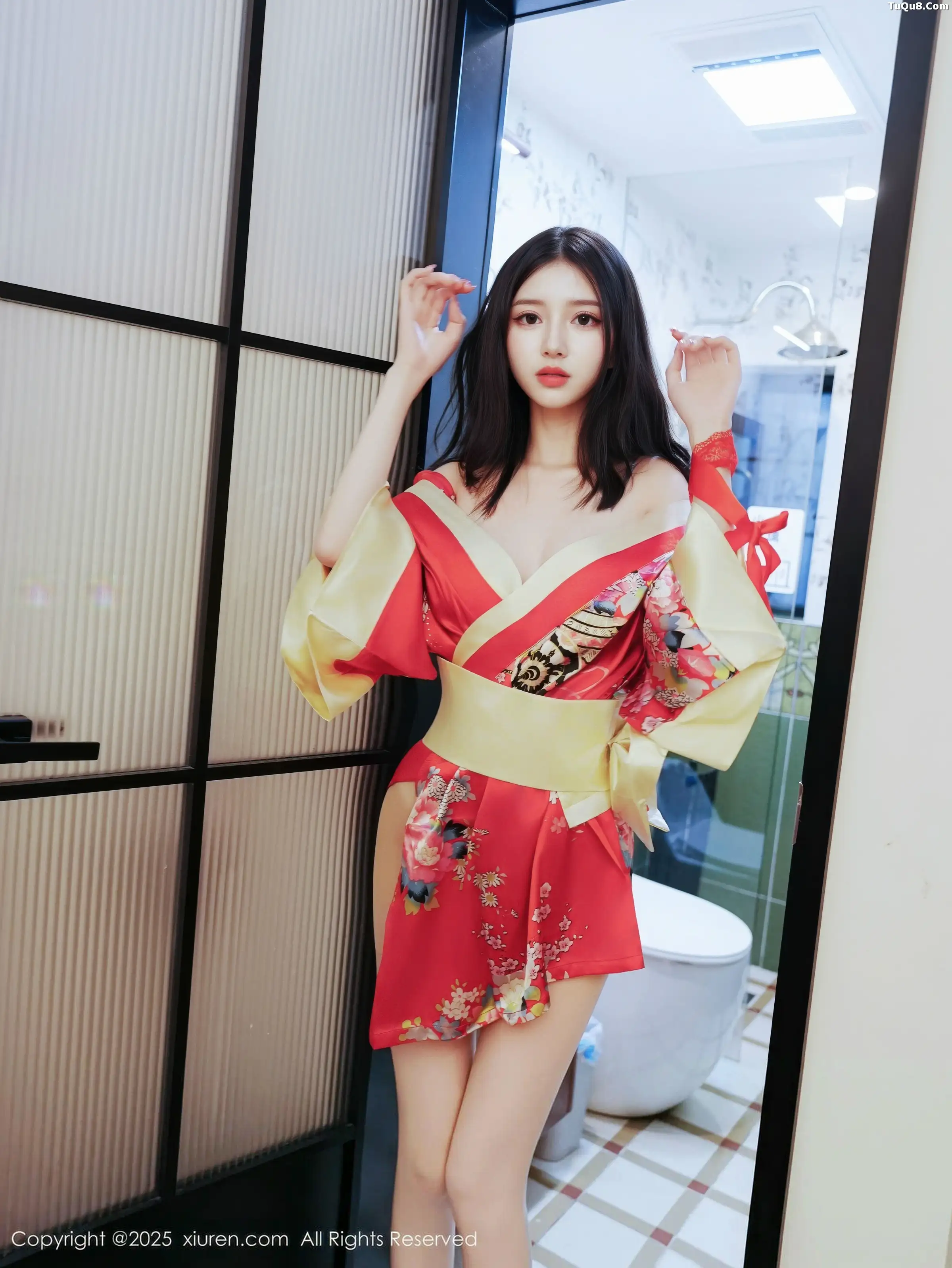 2kmn.vip_[XiuRen秀人网]No.11155_模特白小蝶性感红色连衣短裙配超薄白丝秀完美曲线撩人诱惑写真59P