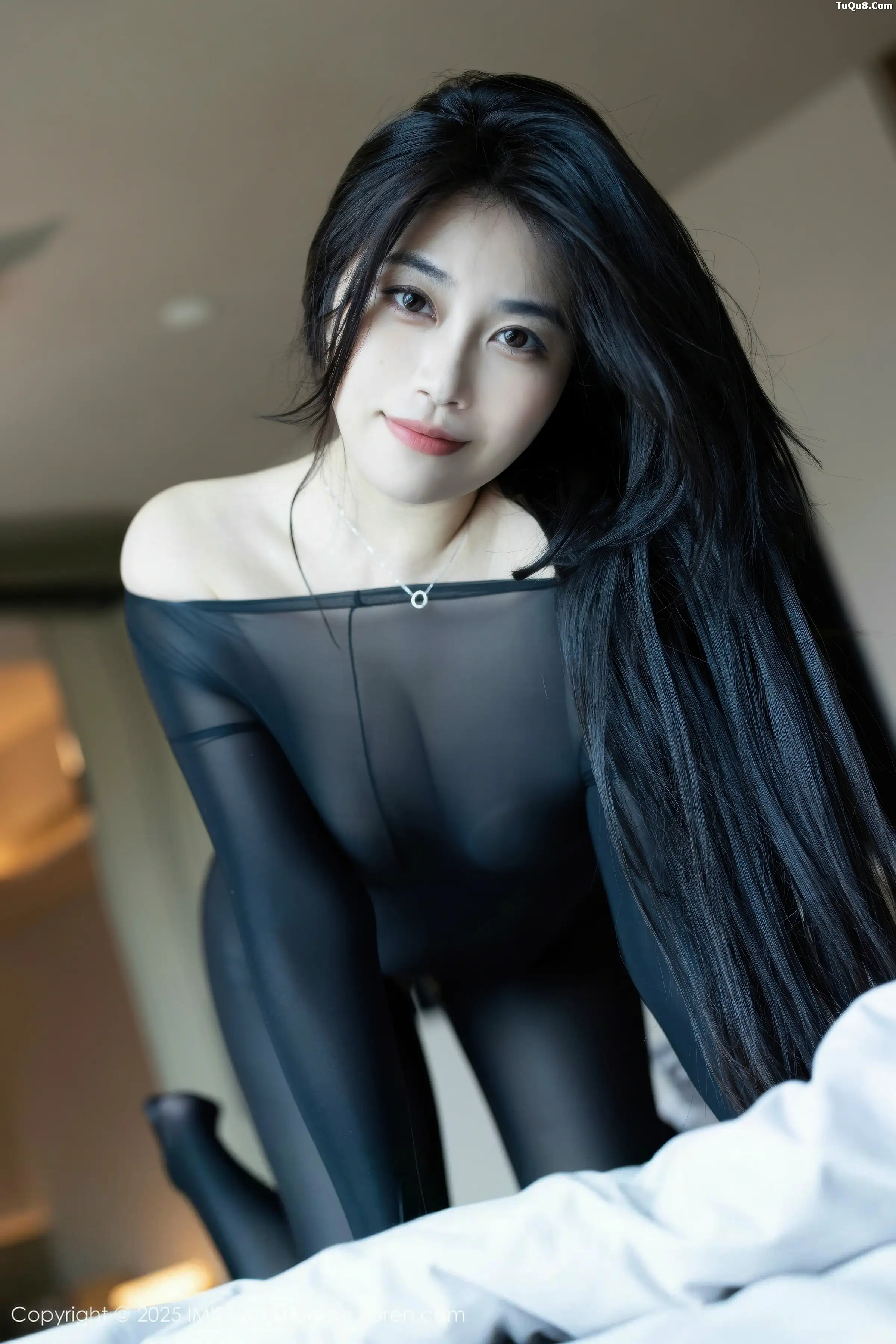 2kmn.vip_[IMISS爱蜜社]Vol.803_女神许诺Sabrina私房性感黑色连体丝袜秀惹火身材撩人诱惑写真49P