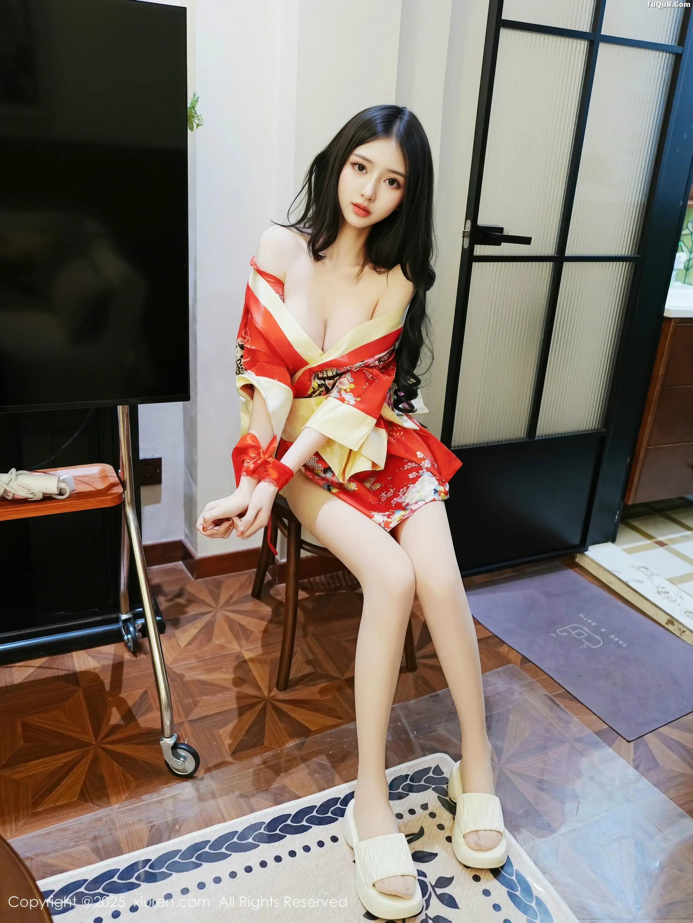 2kmn.vip_[XiuRen秀人网]No.11155_模特白小蝶性感红色连衣短裙配超薄白丝秀完美曲线撩人诱惑写真59P