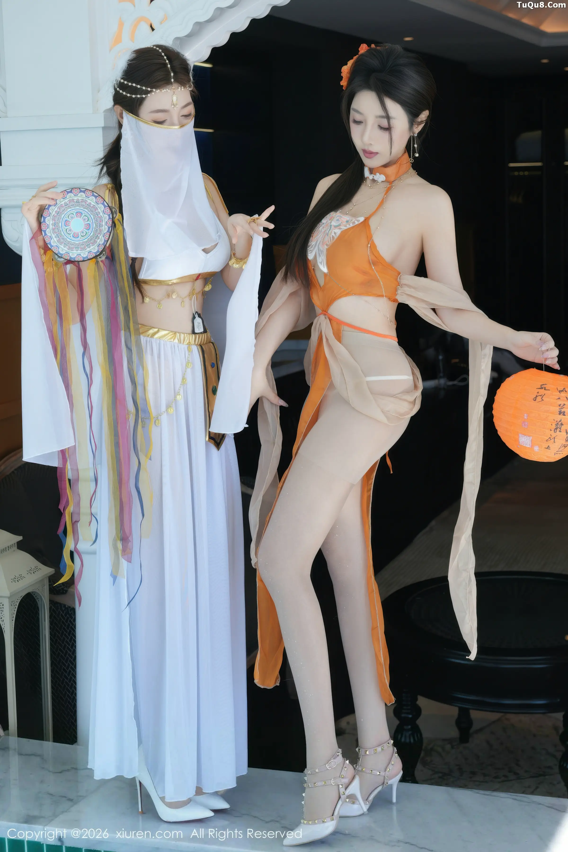 2kmn.vip_[XiuRen秀人网]No.11315_女神合集Twins-桃之夭夭性感姐妹花古典薄纱秀惹火身材诱惑写真82P