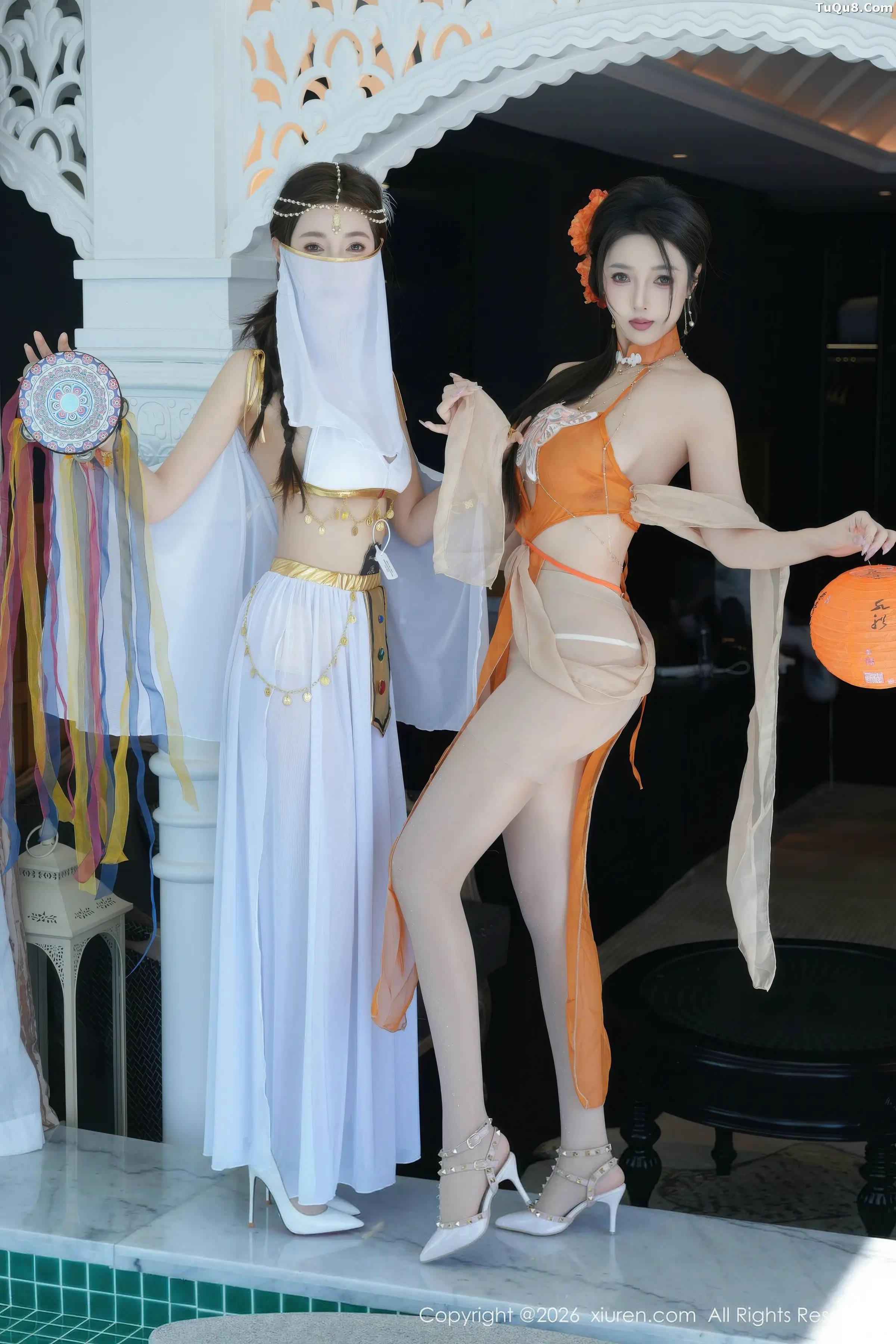 2kmn.vip_[XiuRen秀人网]No.11315_女神合集Twins-桃之夭夭性感姐妹花古典薄纱秀惹火身材诱惑写真82P